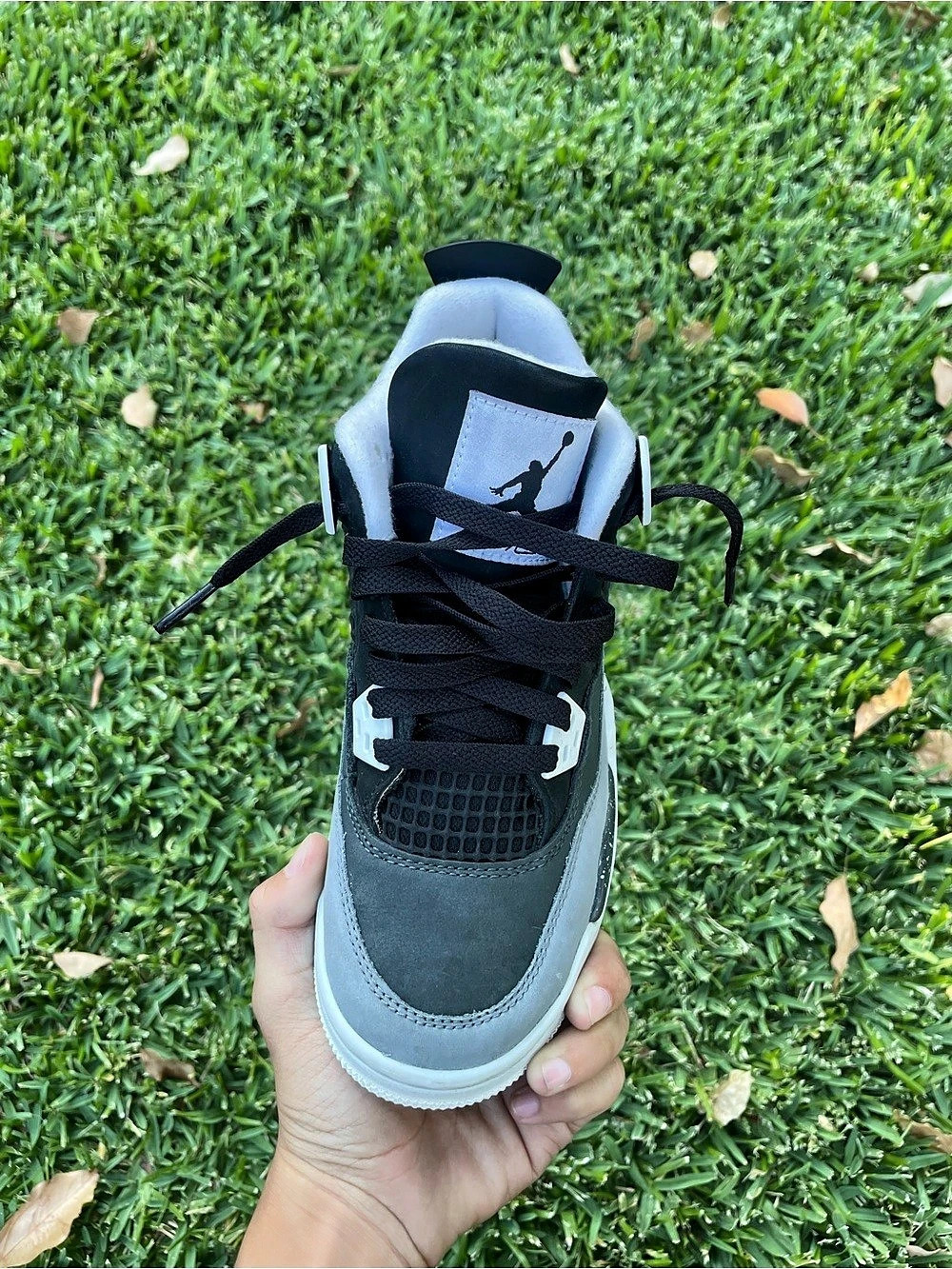 Jordan Air Jordan 4 Retro Sneakers Black & Gray US 4Y